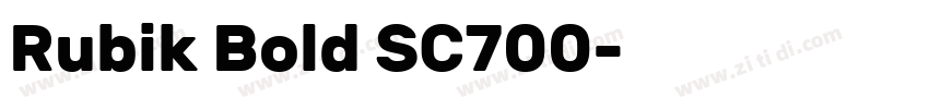 Rubik Bold SC700字体转换